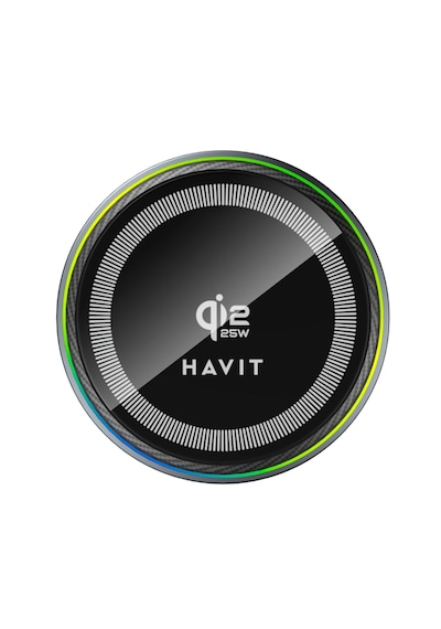 Havit W3126 25w Qi2.2 Soğutuculu Fanlı Magsafe Uyumlu Manyetik Kablosuz Araç İçi Şarj Cihazı