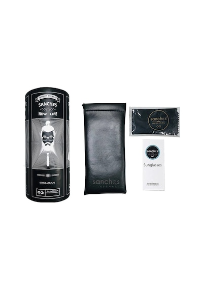 Polarize Pilot Güneş Gözlüğü Raptor 105 Large Gümüş Gözlük Füme Cam