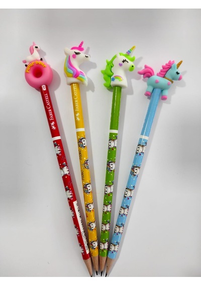 Unicorn Kurşun Kalem Ve Kalem Başlıkları Seti