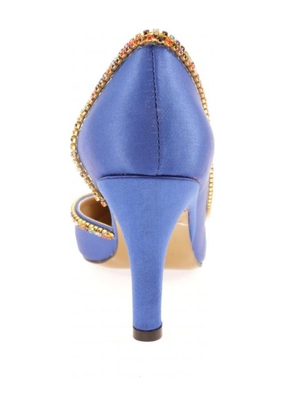 Dgn 1328 Kadin Transparan Detayli Stiletto 1328-2150-R6441 Mavi
