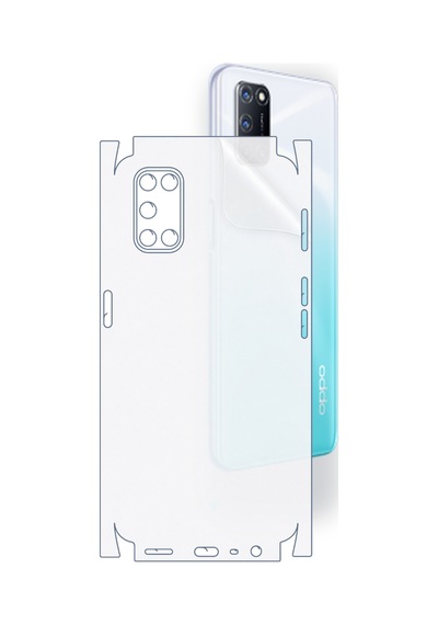 Oppo A72 Uyumlu Fullbody Arka Kaplama Hidrojel Koruyucu Film 22345674