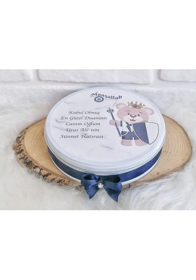 Angel Gift Chocalate İsme Özel Ayıcıklı Sünnet Hatırası Hediyelik Erkek Bebek Çikolatası Çok Renkli 100 Adet