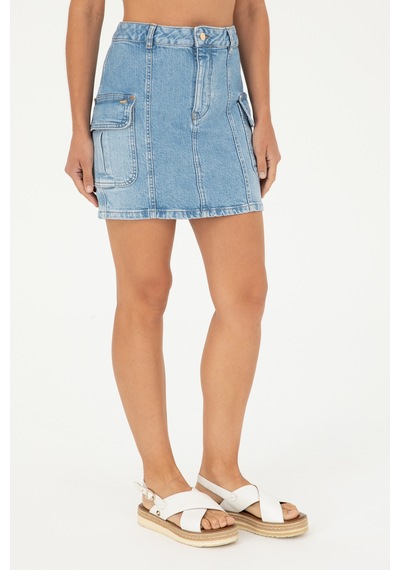 U.s. Polo Assn. Kadın Açık Mavi Etek Jean 50283315-dn0021 Lıght Blue