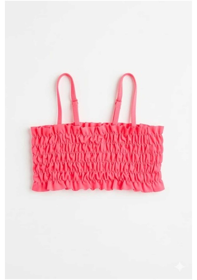 Beniizle Fırfırlı Kız Çocuk Mayo Bikini Takım Narçiçeği