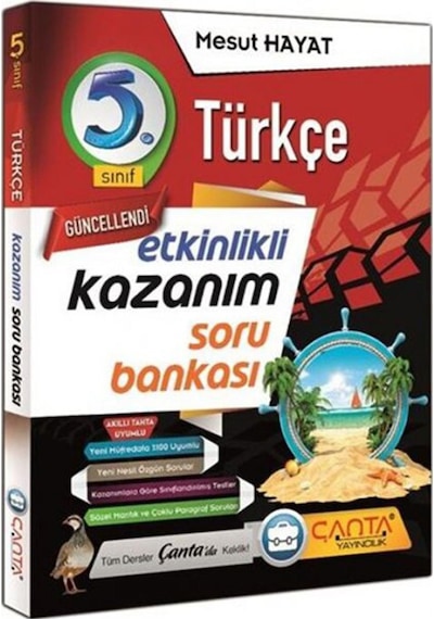 Çanta Yayınları 5. Sınıf Türkçe Etkinlikli Kazanım Soru Bankası Y