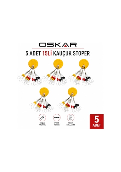 Oskar 15li Kauçuk Stoper M 5adet