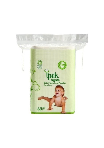 İpek Ipek Organik Bebek Temizleme Pamuğu 60'lı, 10'lu Paket
