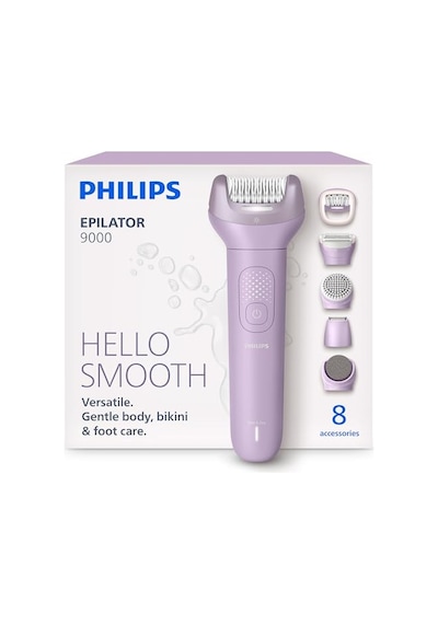 Philips Epilatör Serisi 9000, Kablosuz, Islak Ve Kuru Kullanım, Proguide, Led Işık, 32 Cımbız, Bre728/05