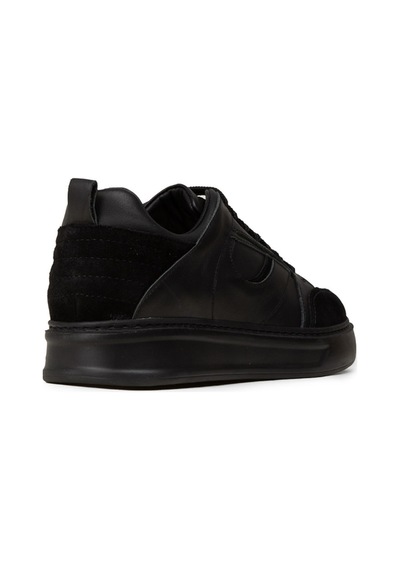 Deery Erkek Hakiki Deri Siyah Sneaker Ayakkabı - 02012msyhe01 Siyah
