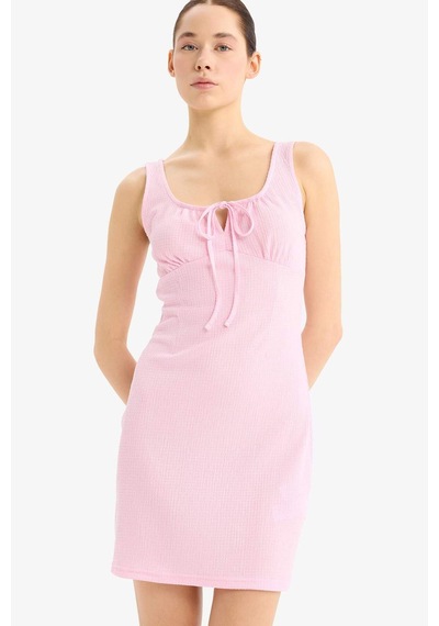 Defacto Coool Bodycon Vücudu Saran U Yaka Bürümcük Askılı Mini Elbise D9210ax25smpn47 Pembe Defacto Coool Bodycon Vücudu Saran U Yaka Bürümcük Askılı Mini Elbise D9210ax25smpn47 Pembe