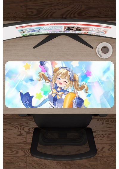 Barbara Genshin Impact Anime Gacha V4 - 70x30 Xl Gaming Mouse Pad Fare Altlığı