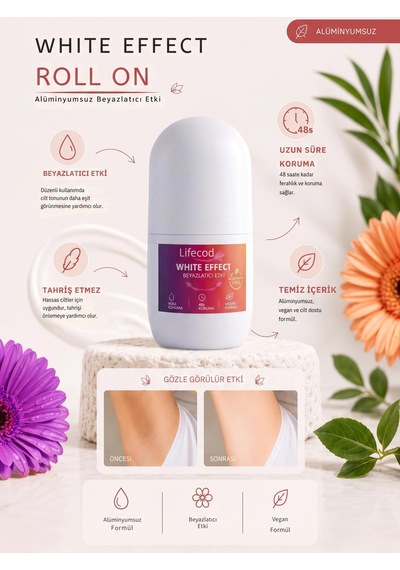 Alüminyumsuz Beyazlatıcı Etkili Roll On 50 Ml My Way