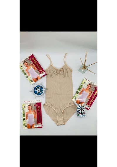 Bonbonetti Chocolate Baby & Kids Kadın Kancalı Zıbınlı  Korse Lohusa Korse Ten Rengi