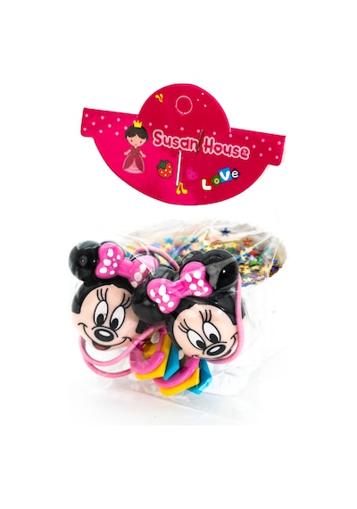 Biem Mickey Mouse Lastik Toka Açık Pembe Gold/gümüş