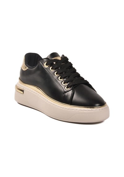 Siyah Bağcıklı Hafif Kadın Sneaker Lady 029 Z Siyah