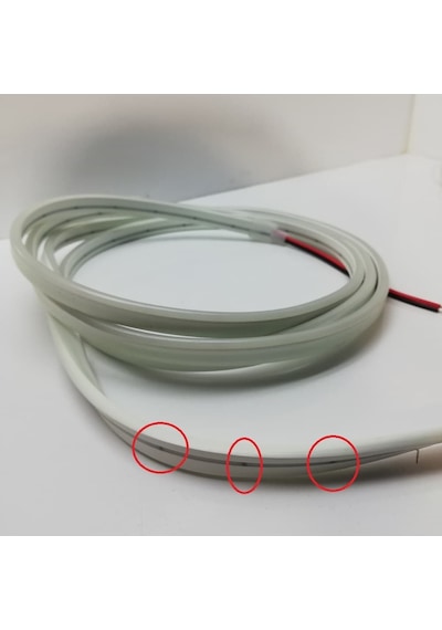 Neon Led 12 Volt Beyaz Işık Dış Mekan 3 Metre