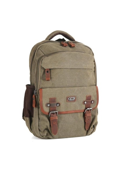 Ççs London 51567 Kanvas Sırt Çantası Haki
