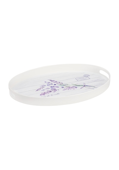 Madame Coco Lavander Oval Tepsi 1kteps179143x30cm-beyaz