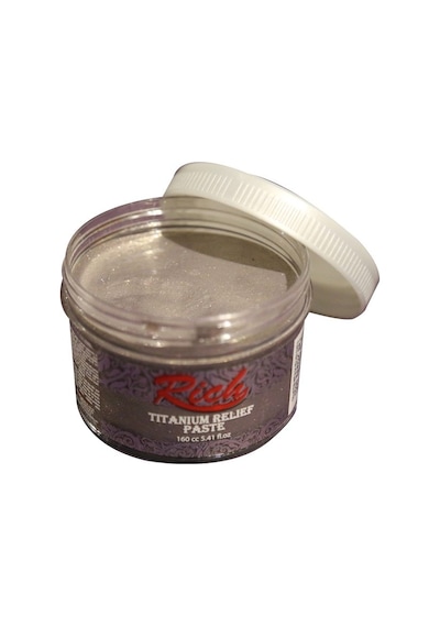 Rich Titanium Metalik Rölyef Pasta 160 Cc. 5506 Barok Bej
