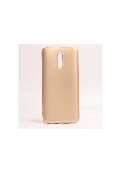 Oppo Reno Kılıf Zore Premier Silikon Kapak Gold