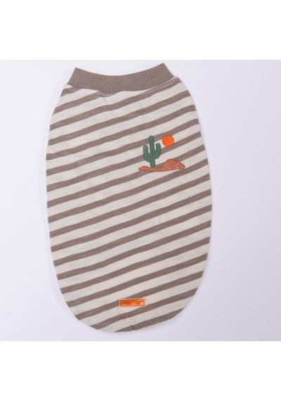 Cactus Embroline Tişört Kedi Köpek Tişörtü-kedi Köpek Kıyafeti Cactus Embroline Tişört Kedi Köpek Tişörtü-kedi Köpek Kıyafeti