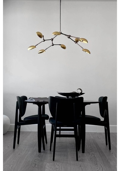 101 Copenhagen Drop Chandelier Mini Pirinç Kaplama Dekoratif Tasarım Avize