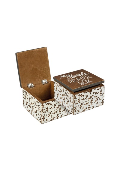 Lexroo Menteşeli Ahşap Kutu - My Little Prayer Box Çok Renkli