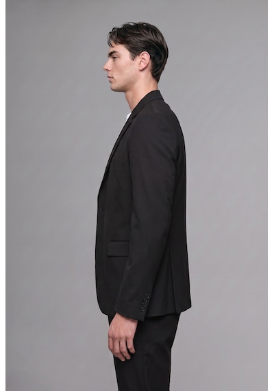 Defacto Modern Fit Penye Cepli Blazer Ceket F2347ax26aubk27 Siyah-bk27