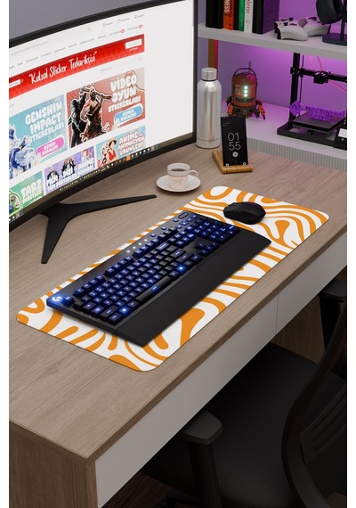 Vektörler Kaymaz Dikişli Kauçuk Oyuncu Mousepad V5 - 70x30 Xl Gaming Mouse Pad Fare Altlığı