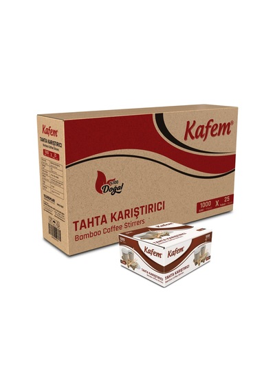 Kafem Tahta Karıştırıcı 11cm 1000 Adet X 25 Paket Koli