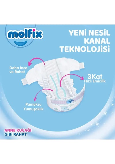 Molfix 4 Numara 100lü Ultra Fırsat Paketi Bebek Bezi 2paket 4 Numara