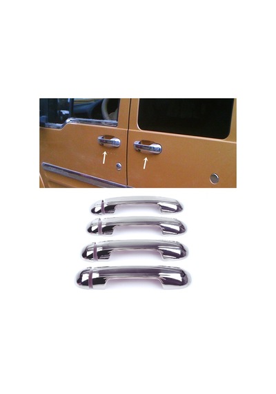 Ford Connect 2002-2014 Arası Krom Kapı Kolu 4 Kapı P.çelik