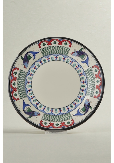 Karaca x Ömür Akkor İznik Balık Pasta Tabağı 21 cm