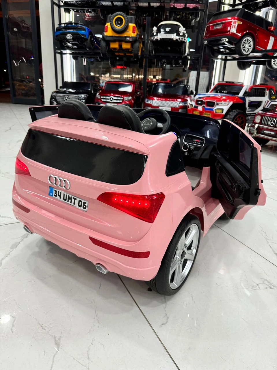 Oyuncaksepeti Öykü Bebek Dünyası Audi Suv O-7 Yaş 12 Volt Pembe
