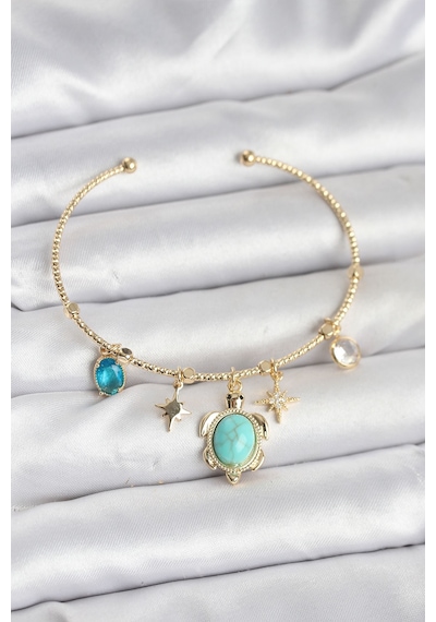 Caretta Caretta Charmlı Gold Renk Kadın Bileklik Diğer