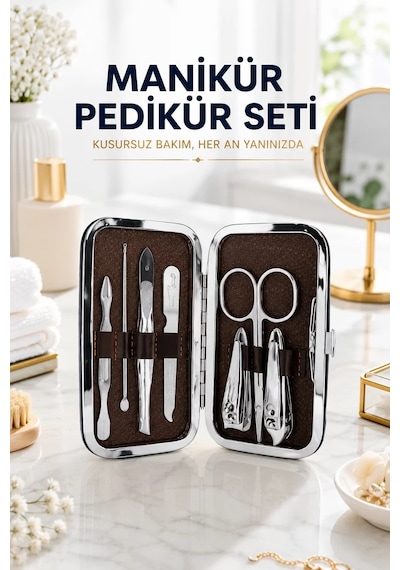 Northcity Tırnak Temizliği Ve Bakım Seti: 7 Parça Çelik Tırnak Batığı Ve Güzellik Araçları