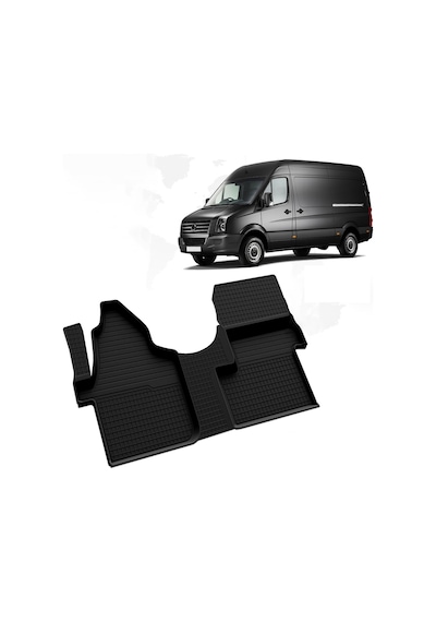Nova Krom Vw Crafter 4d Havuzlu Paspas 2006 Üzeri Ön Tek Koltuk