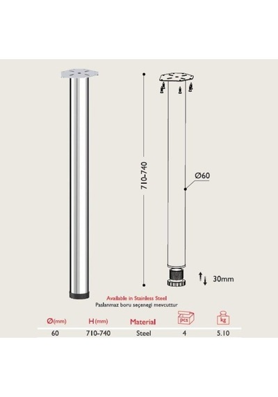 Gürçayhırdavat Gürçay Metal Masa Ayağı 4 Adet Siyah (485780360) Siyah Gürçayhırdavat Gürçay Metal Masa Ayağı 4 Adet Siyah (485780360) Siyah