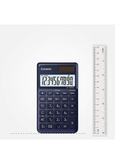 Casio Sl-1000sc-ny Cep Tipi 10 Hane Lacivert Hesap Makinesi Genel