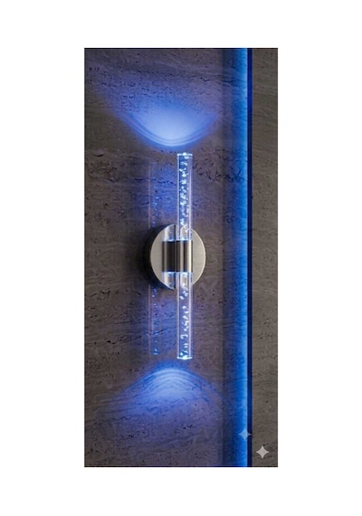 Bubbleflux Small 31 Cm Modern Tasarım Led Aplik - Duvar Lambası - Antrasit Gri - Elektrikli - Rgb Kumandalı Antrasit Rgb Elektrikli Kumandalı