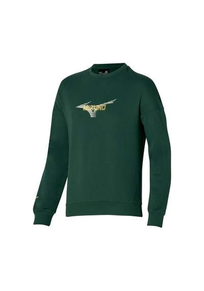 Mizuno Mızuno Graphic Crew Erkek Sweatshirt Yeşil