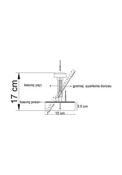 Alfa Paslanmaz Üretimi 12 Cm Köfte Hamburger Basma Presi (474594730)