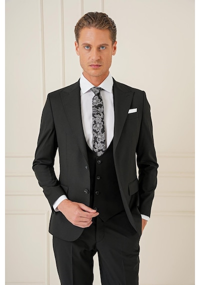 Efor Tk 904 Slim Fit Siyah Spor Takım Elbise Siyah Efor Tk 904 Slim Fit Siyah Spor Takım Elbise Siyah