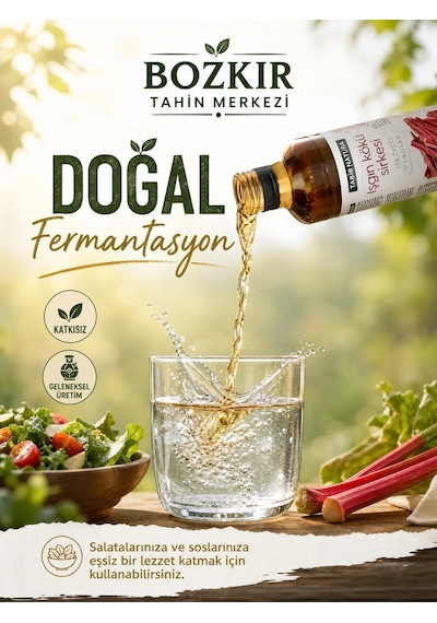 Tabib Natura Bozkır Tahin Merkezi Işkın Kökü Sirkesi Doğal Fermantasyon 500 ML
