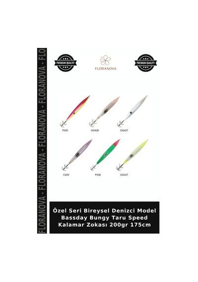Özel Seri Bireysel Denizci Model Bassday Bungy Taru Speed Kalamar Zokası 200gr 175cm