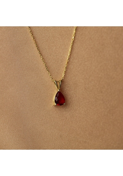 925 Ayar Gümüş Damla Yakut Kolye, 14 Ayar Altın Ve Rose Altın Kaplama, Kadınlara Günlük Hediye Takı Pembe 925 Ayar Gümüş Damla Yakut Kolye, 14 Ayar Altın Ve Rose Altın Kaplama, Kadınlara Günlük Hediye Takı Pembe