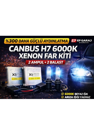 H7 6000k Canbus Xenon Far Kiti 0