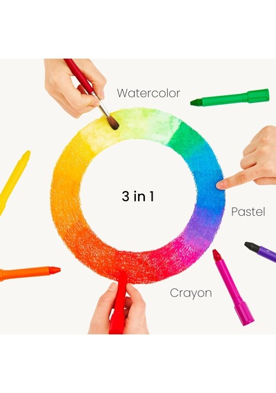 Colorix, Amos Crx5pc12 Colorix Üçü Bir Arada 12'li Pp Kutu, Çok Renkli Genel