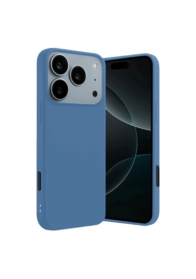 Apple iPhone Uyumlu iPhone 17 Pro Max First Silikon - Mavi Renkli