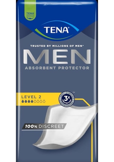 Tena Men Emici Koruma Level 2 Erkek Mesane Pedi 120 Adet Standart